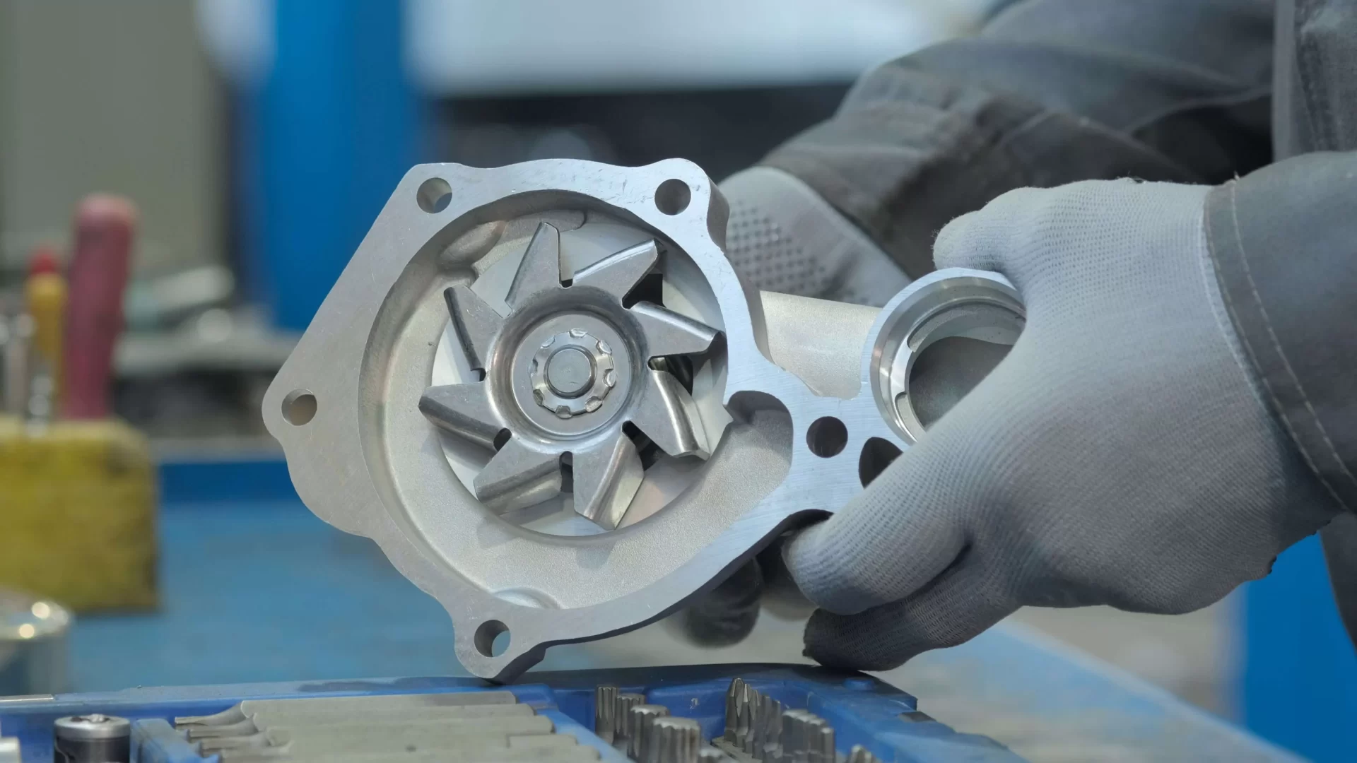 استبدال مضخة المياه 4