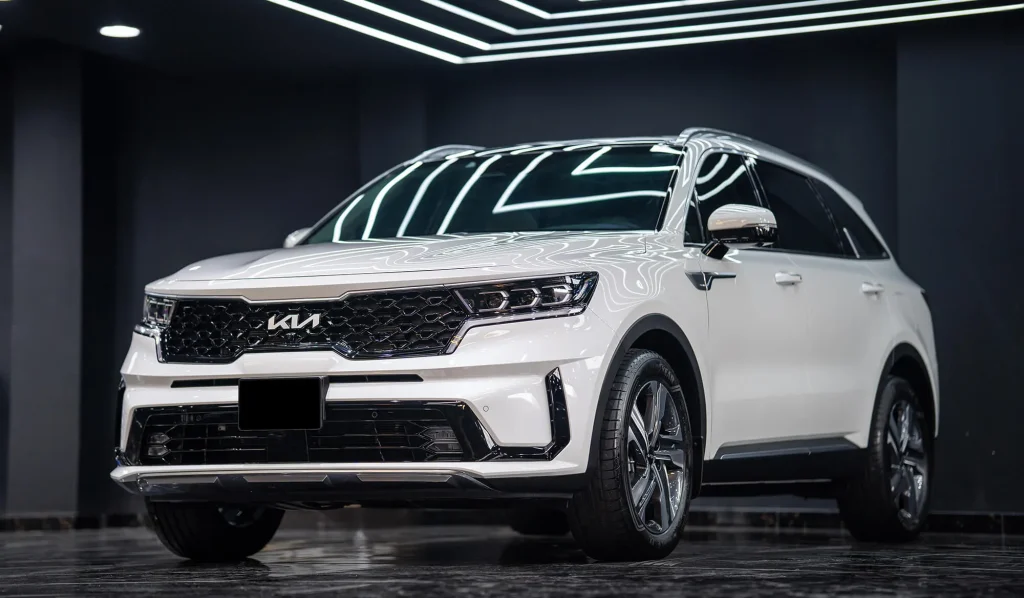 kia sorento white car window tinting