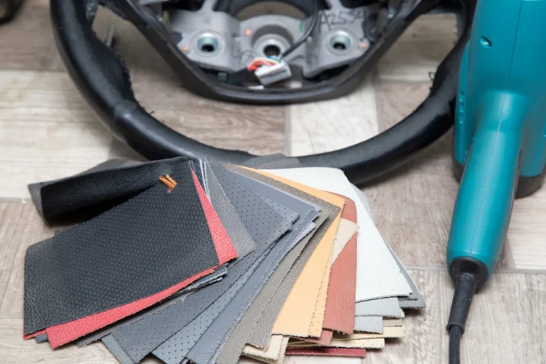 ремонт кожаного руля автомобиля 7