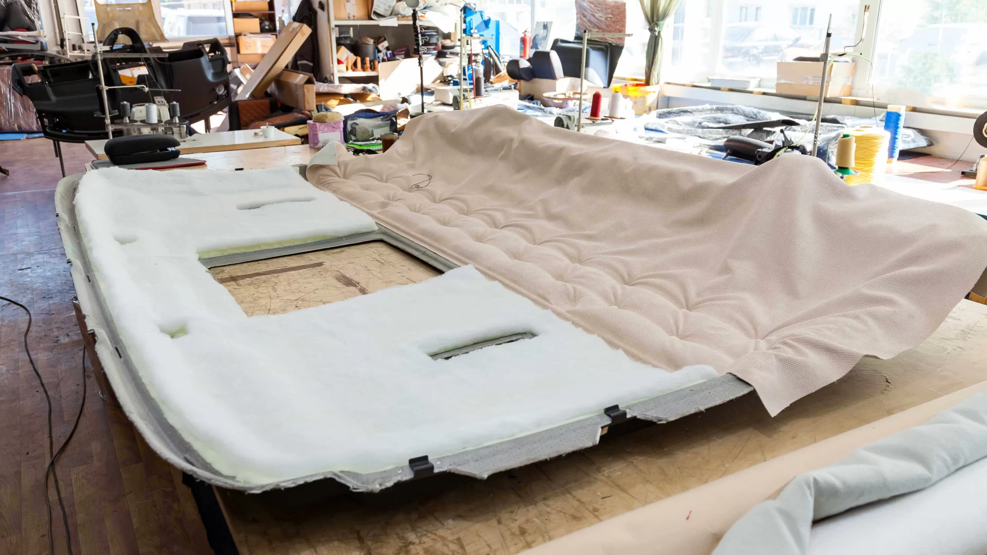 تنجيد سقف السيارة 4