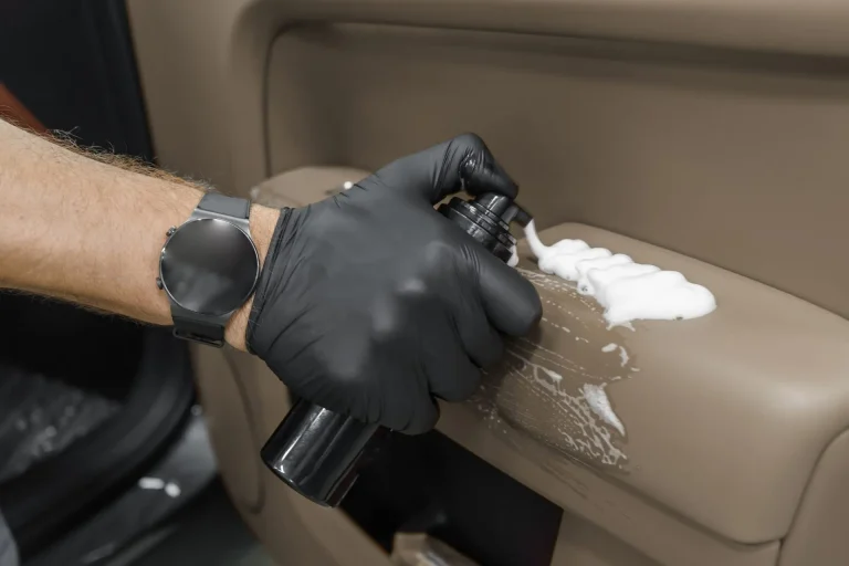 car door leather repair 3
