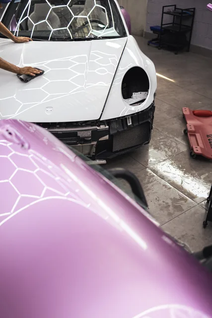 Porsche 911 – Paint protection film, Pink – 2