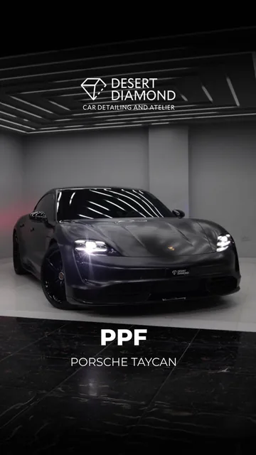 Porsche Taycan – Car wrapping, Black