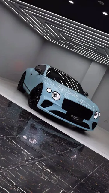 Bentley Continental GT – Car wrapping, Blue