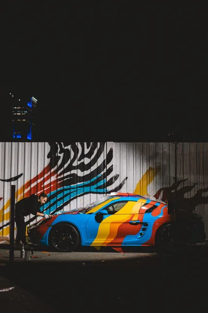 Porsche Cayman – Car wrapping, mix – 6