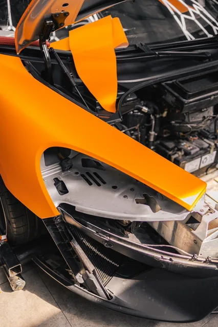 McLaren 600LT – Car wrapping, Orange – 4