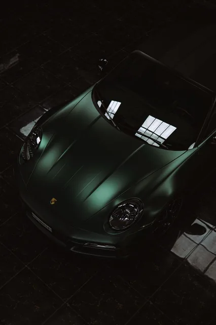 Porsche 911 – Car wrapping, Green – 2