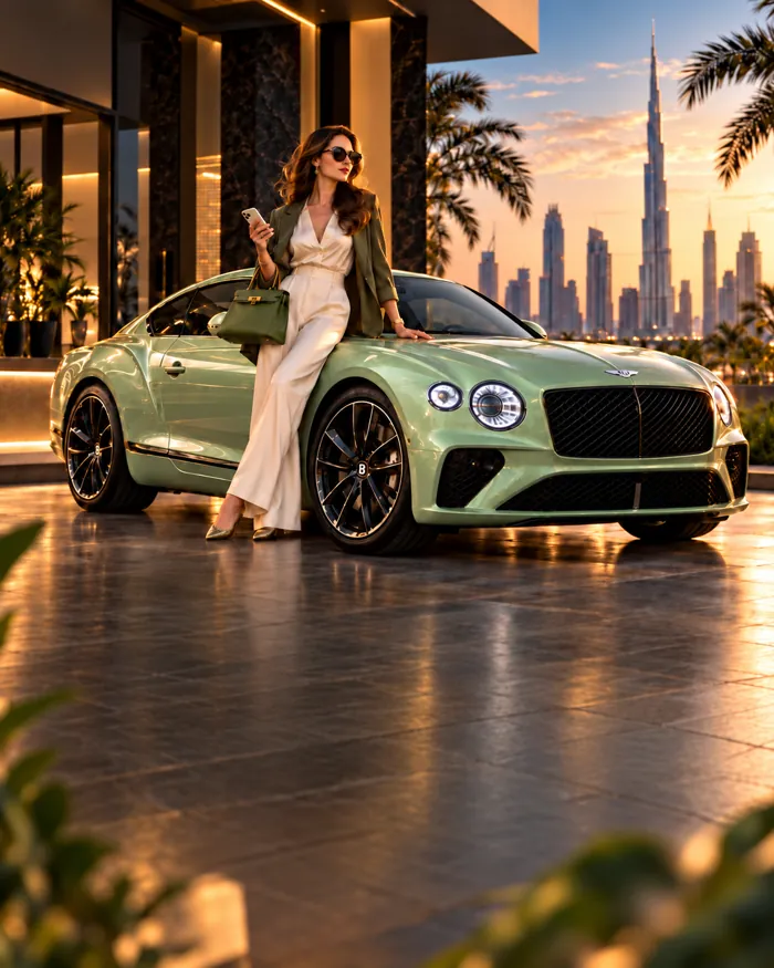 Bentley Continental GT · sage green